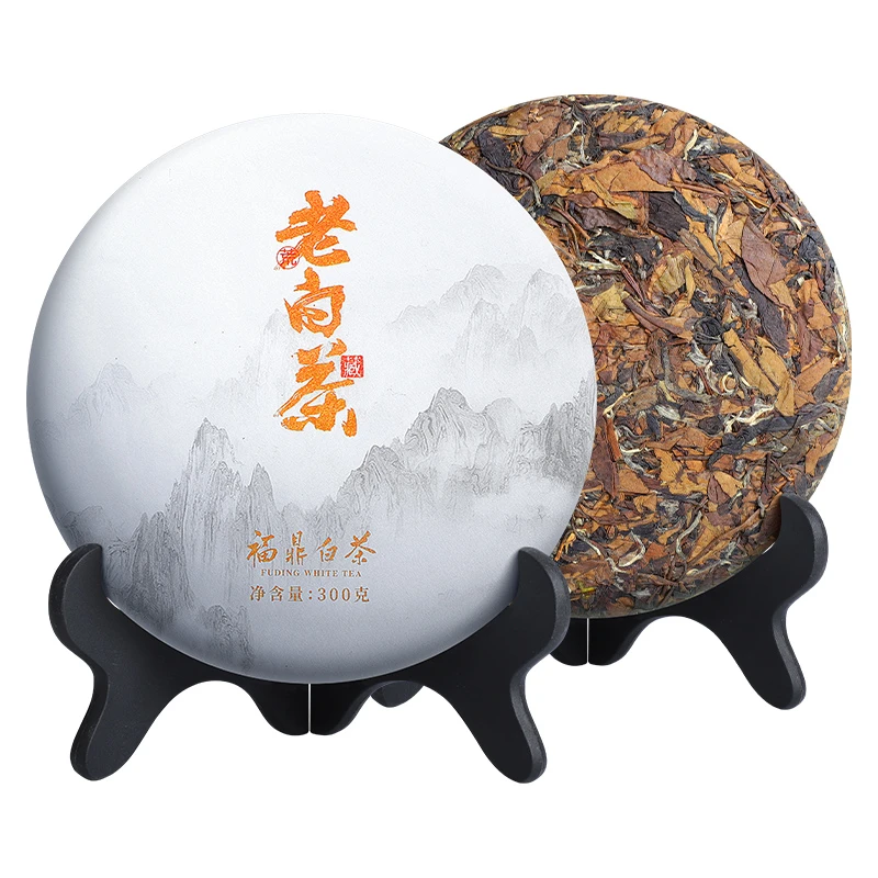 福鼎寿眉老白茶300克一饼福鼎白茶茶叶传统商务春茶优质密封