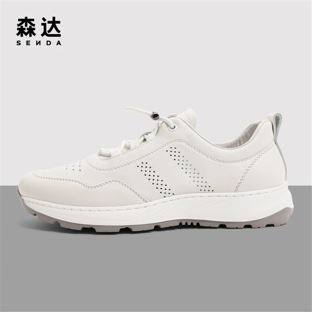 森达时尚运动鞋男士秋季经典打孔透气户外防滑舒适休闲鞋ZY516CM2