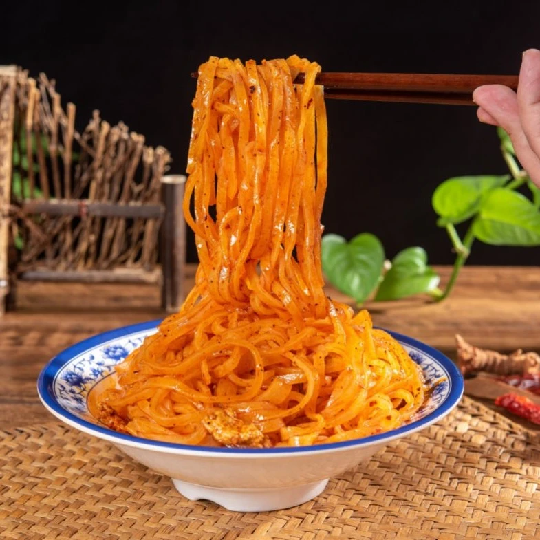 秦岐轩 宝鸡擀面皮8包包邮发酵食品方便美味香辣加热食用