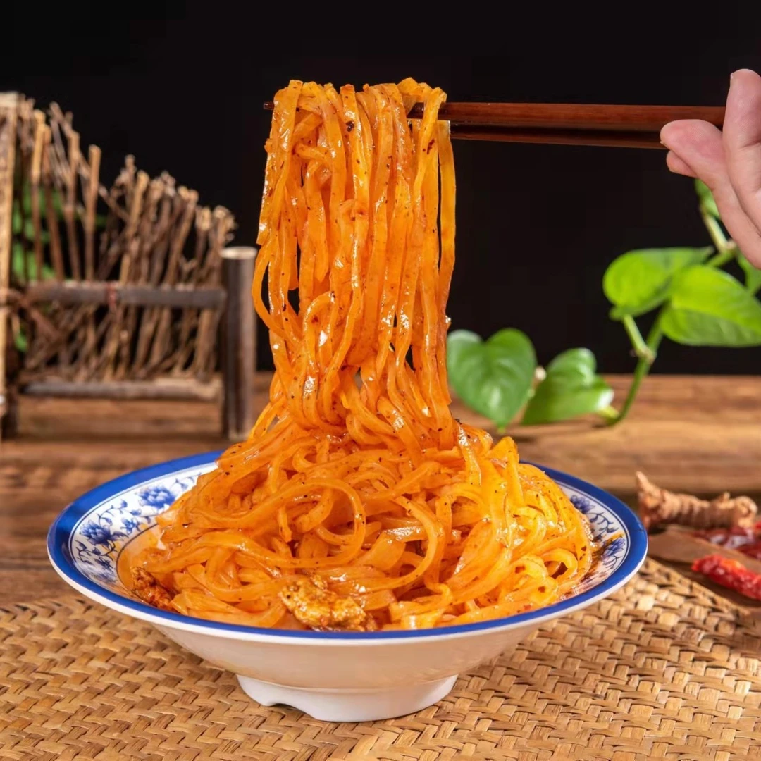 秦岐轩 秦岐轩 陕西宝鸡擀面皮8包310g发酵方便碳水美味香辣速食