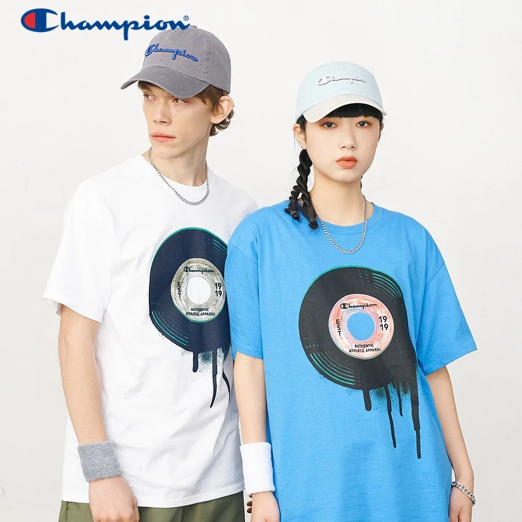 【季末打折】Champion运动T恤夏季新款圆领套头短袖情侣款UM-USS18