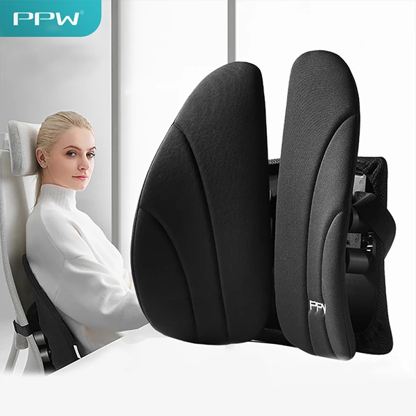 PPW 人体工学办公室靠垫护腰椅子靠背办公椅腰靠久坐腰垫座椅腰枕