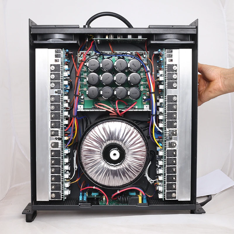 影纤CA18功放机舞台演出纯后级大功率音响放大家用KTV酒吧重低音