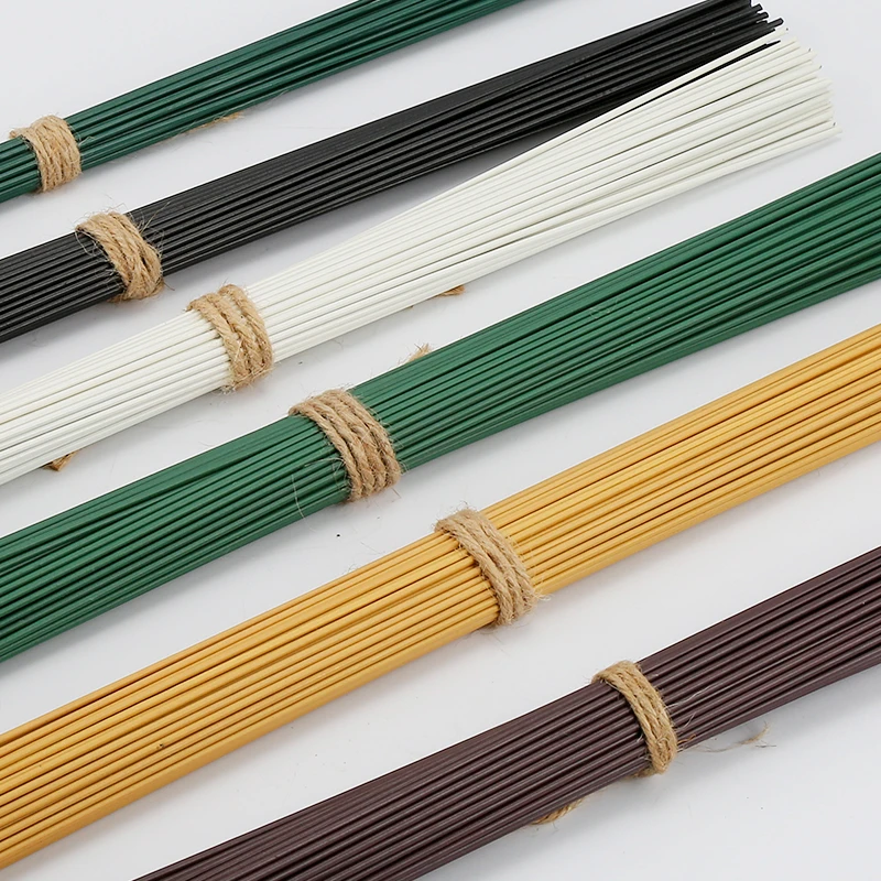 2号花杆高品质光滑DIY优质制作材料绿色花杆做丝带玫瑰花艺40CM长