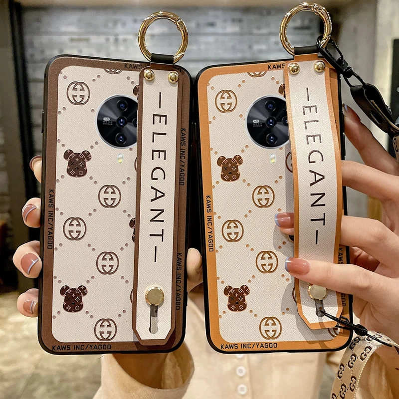 vivo S6 5G手机壳网红潮牌V1962A保护套软防摔斜挎腕带男女款