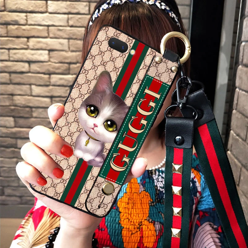 OPPO A5手机壳硅胶PBAM00保护套PBBT30网红熊可爱软挂绳