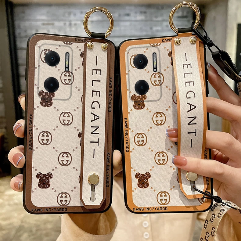 红米Note11E 5G国内版手机壳网红潮牌保护套软防摔斜挎腕带男女款