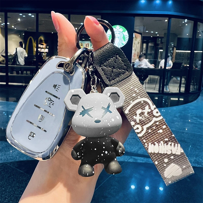 雪佛兰钥匙套迈锐宝xl探界者创酷沃兰多畅巡创界开拓者车壳扣包女