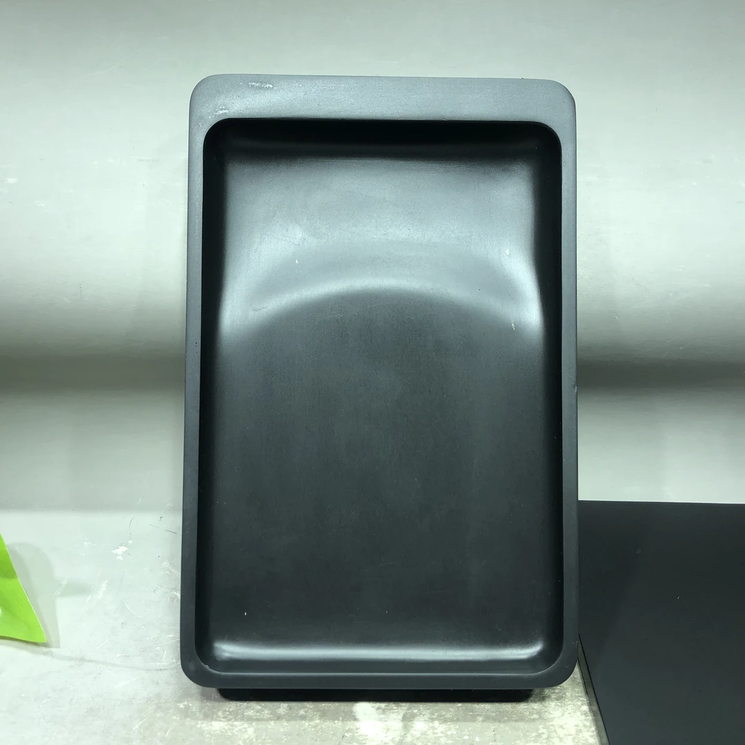 歙砚龙潭石手工制作带盖砚台无包装盒19.5/12/4厘米文房四宝