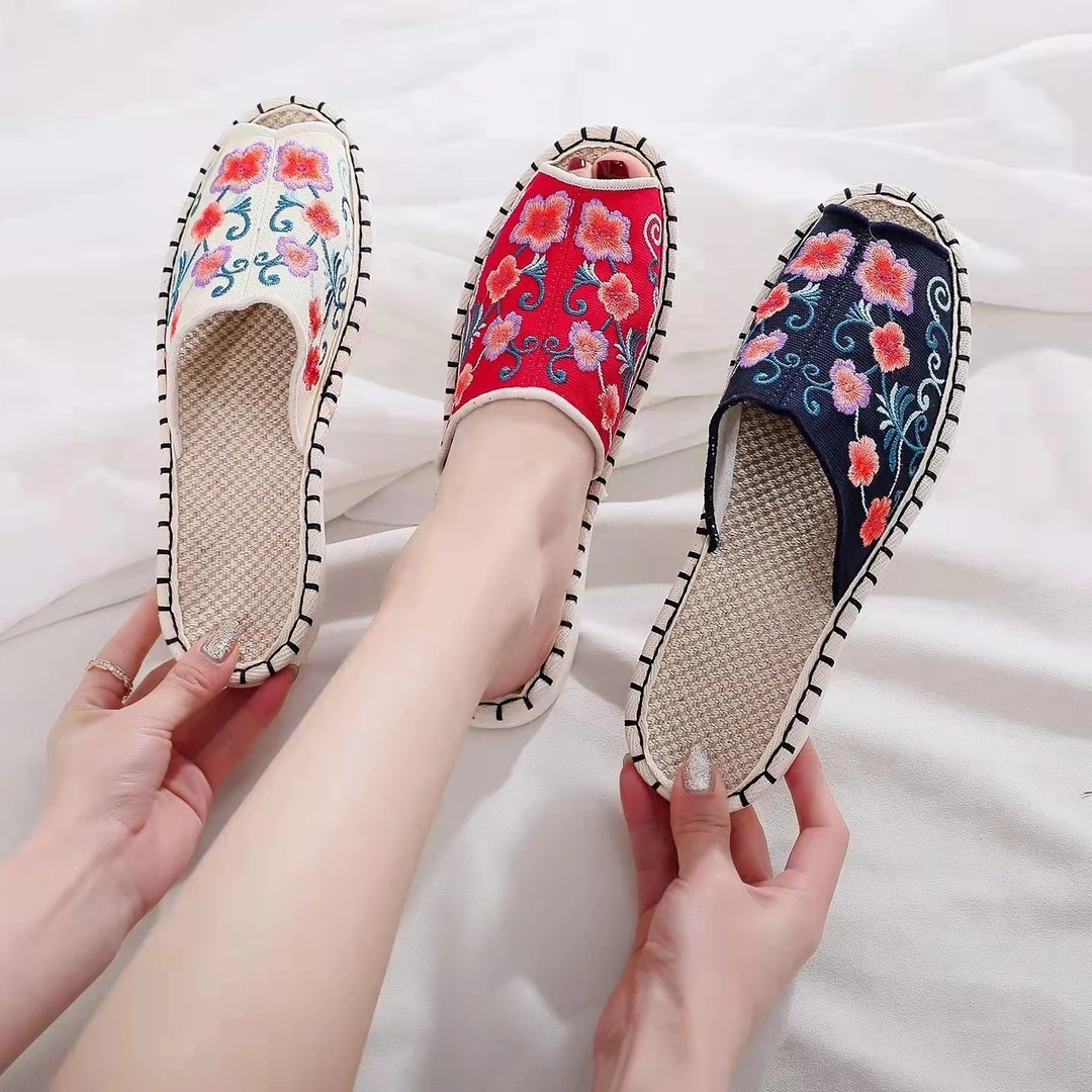 滇韵夏季新款时尚百搭鱼嘴露趾聚氨酯软底拖鞋