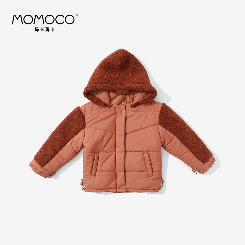 MOMOCO【42】冬季男中大童羊羔毛拼接棉服 71430101001