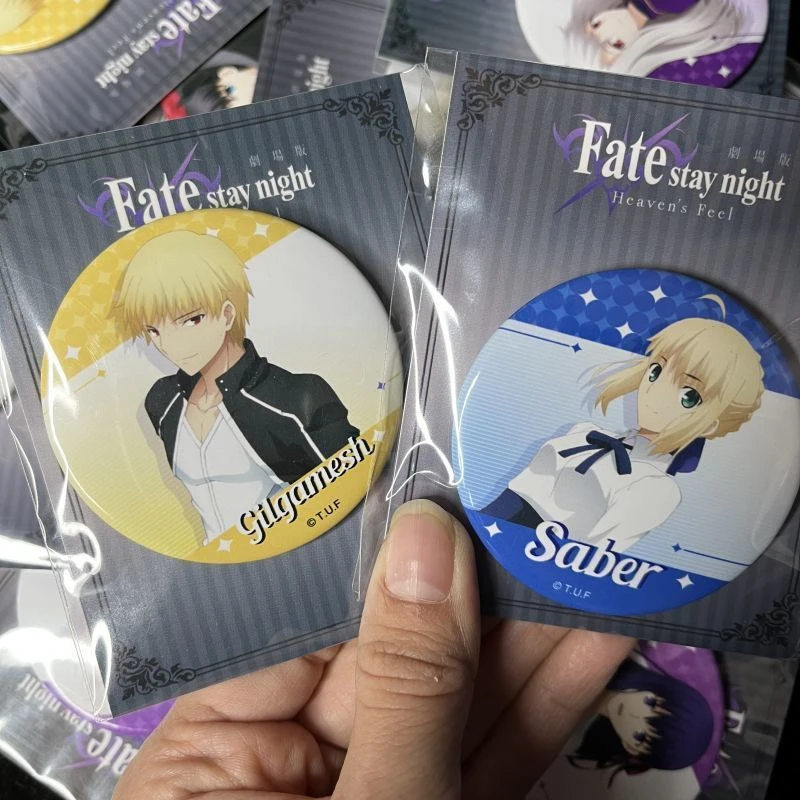 【官谷】星柏 正版 Fate 命运之夜 黑saber 远坂凛 徽章吧唧