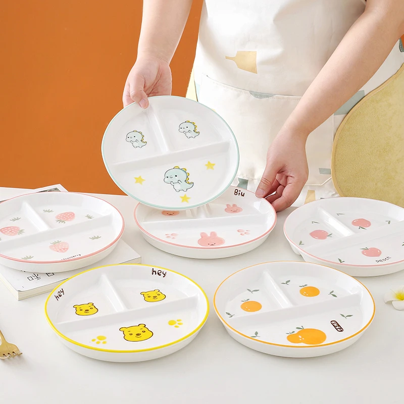 分餐盘格子盘陶瓷盘