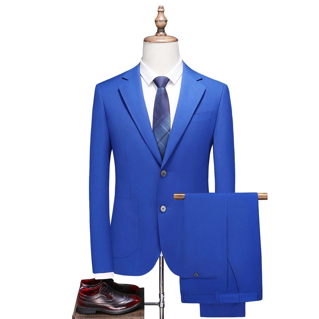 SHY1007新款高档男士男款西服结婚套装两件套韩版修身聚会西装