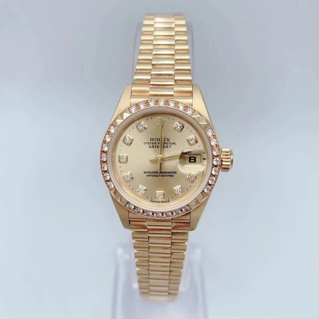 95新 Rolex/劳力士 日志/69268/26mm/自动机械/原钻拆单
