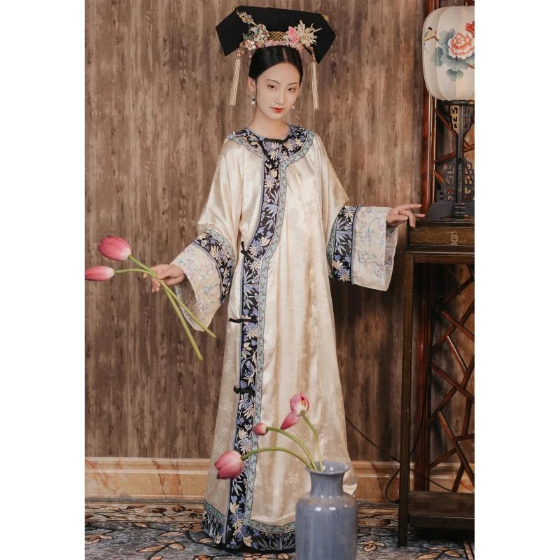 柒小乔原创清代旗装新中式 衬衣 华服 格格服   非汉服