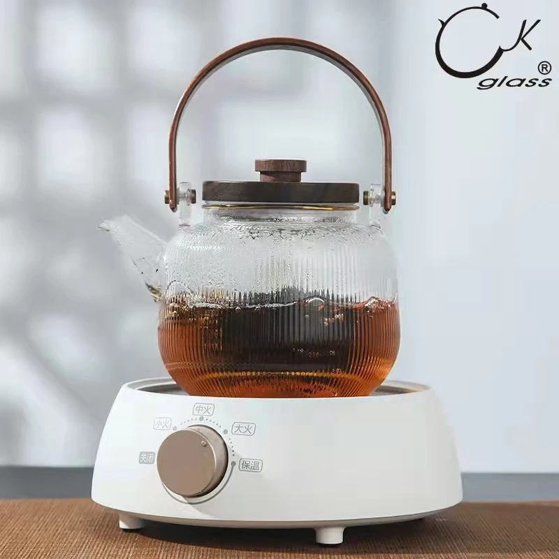 奇高chikao日式玻璃茶壶茶具蒸煮两用过滤泡茶器带盖耐高温花茶壶