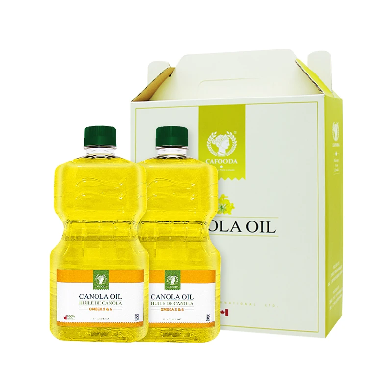 加拿大进口 CAFOODA加福达芥花菜籽油烘焙煎炸食用植物油 礼盒装