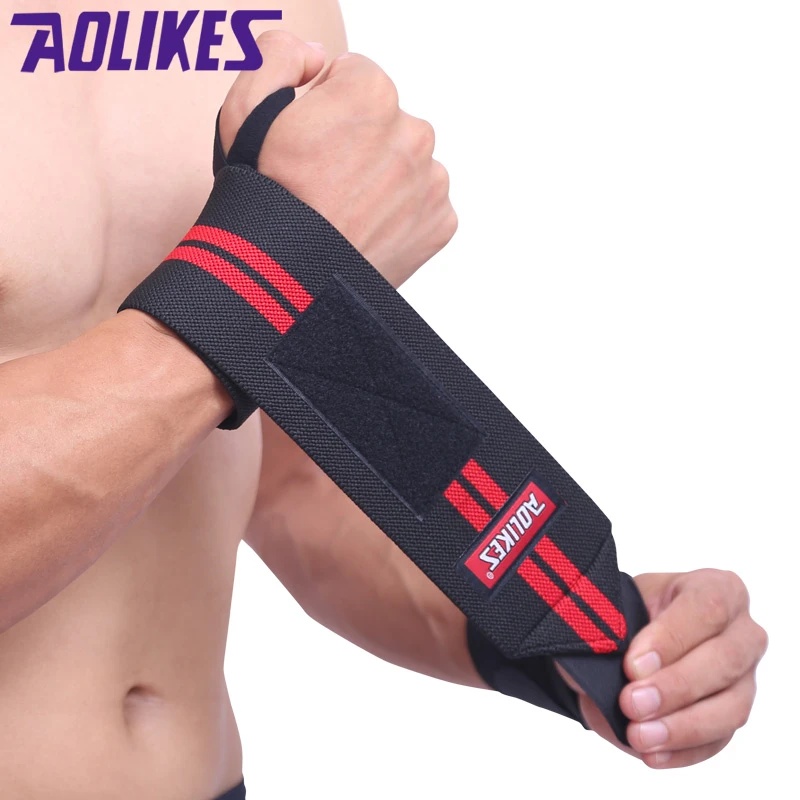 AOLIKES【达人同款】健身护腕绷带手腕缠绕绑带男力量举重举铁
