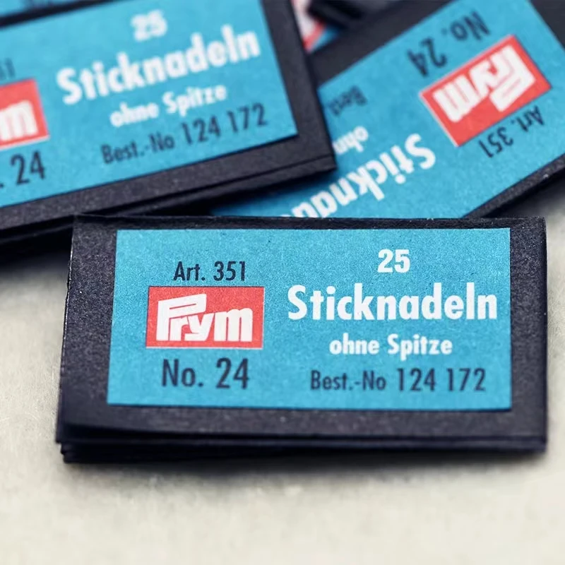 十字绣针德国PRYM绣针德针钝头针绣花针 22 24 26号中格大格手工