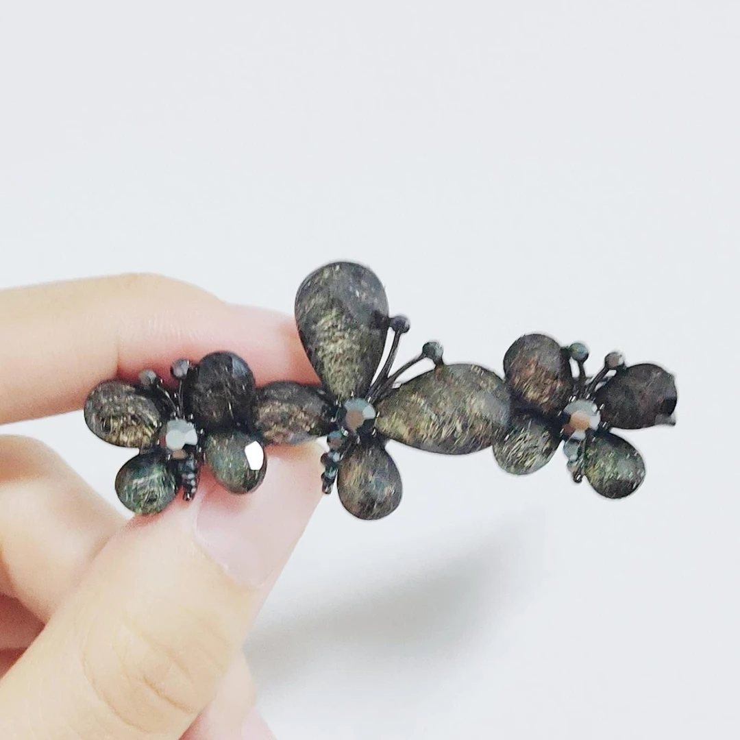 海棠鱼 锌合金发饰 FJ1803【黑美人】绿野仙踪蝴蝶鸭嘴夹