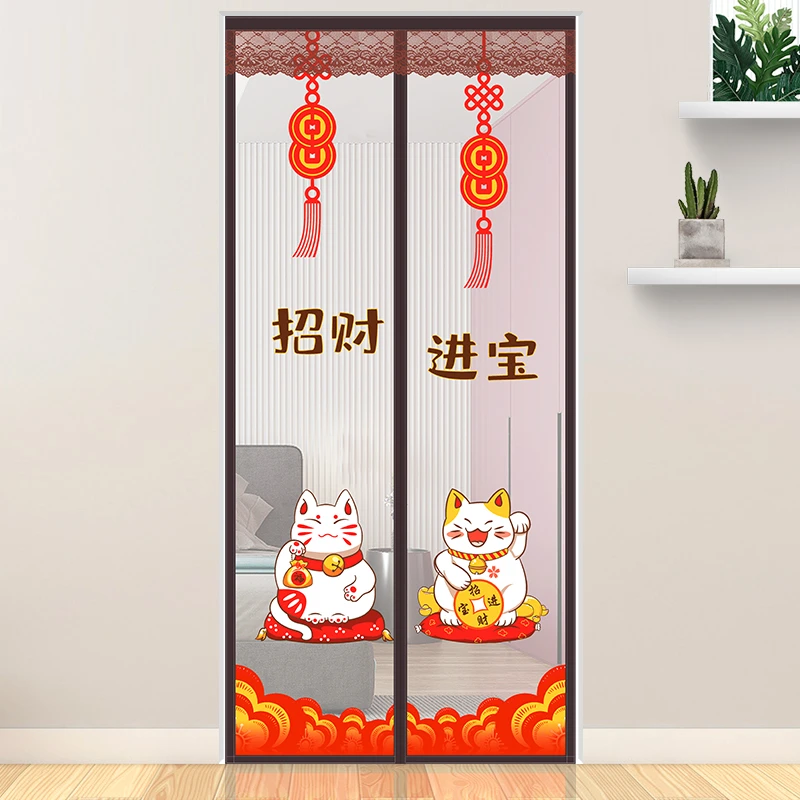 静音魔术贴防蚊门帘夏季磁性纱门防蚊虫纱窗防蝇家用防蝇免打孔