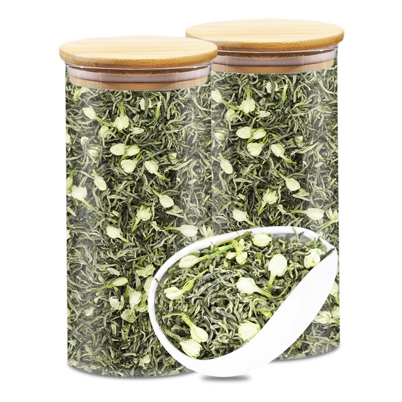 茉莉花茶特级浓香型飘雪茉莉花茶2025新茶春茶叶散罐装绿茶500g