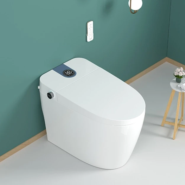上姿进口智能语音恒温马桶全自动翻盖虹吸即热烘干防臭座便器静音