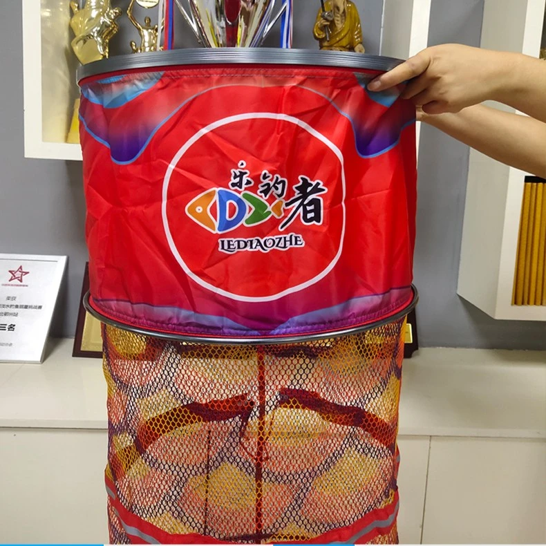 乐钓者休闲竞技钓鱼铝合金速干钢圈加厚防挂双层编织池塘鱼护产品