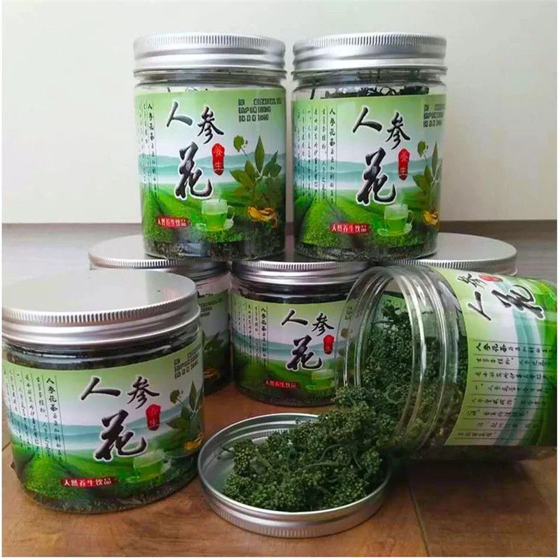 人参花西洋参花8-10年长白山传统人参花人参花蕾足干瓶装滋养