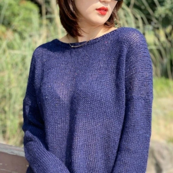 织圆领薄款中长款同款毛线一两（50克）价格，玖球手工编织毛线手编