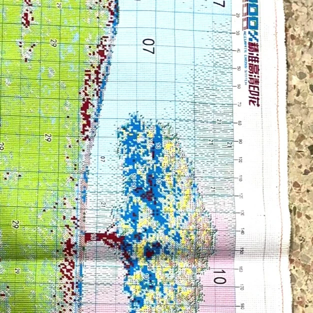 D蒙娜丽莎皇室十字绣精准印花排线包大格中格 新款半成品刺绣热卖