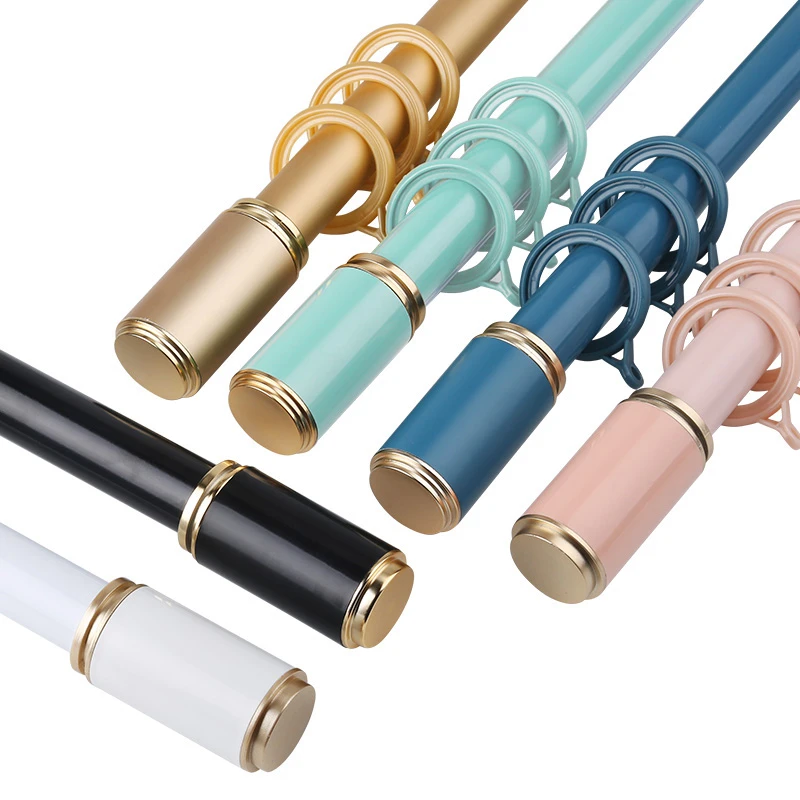 波思猫 罗马杆打孔安装铝合金加厚款简约时尚耐磨环保圆管