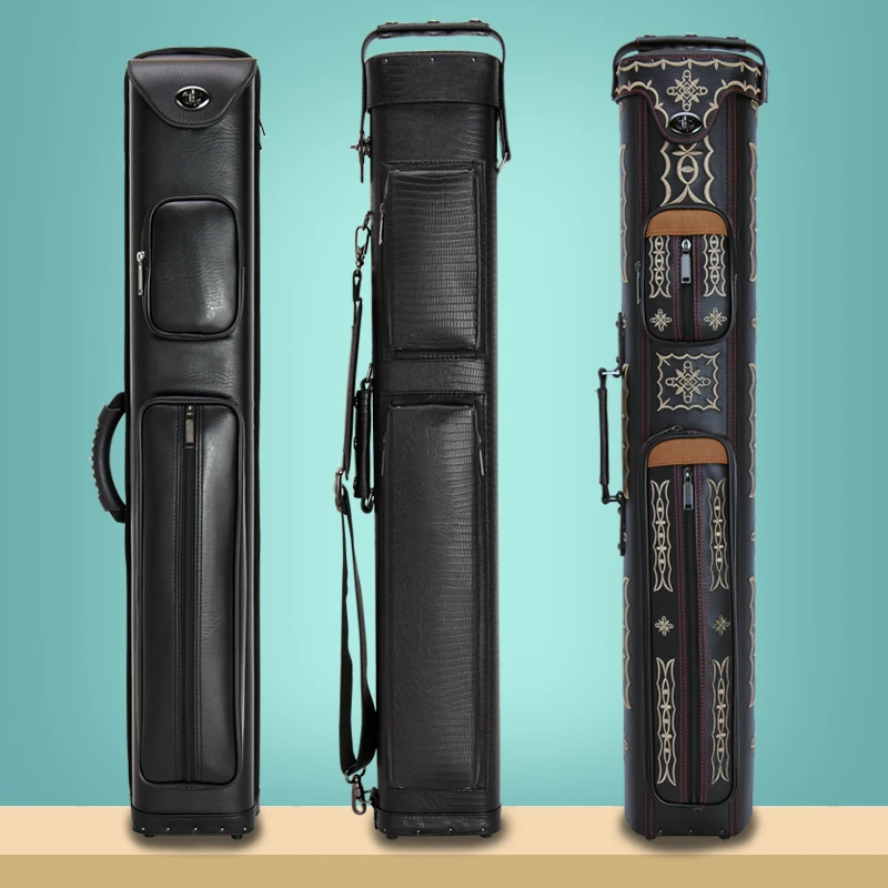 台球杆桶6孔九球杆桶8孔1/2桌球杆筒九球美式黑八杆包球杆袋杆盒