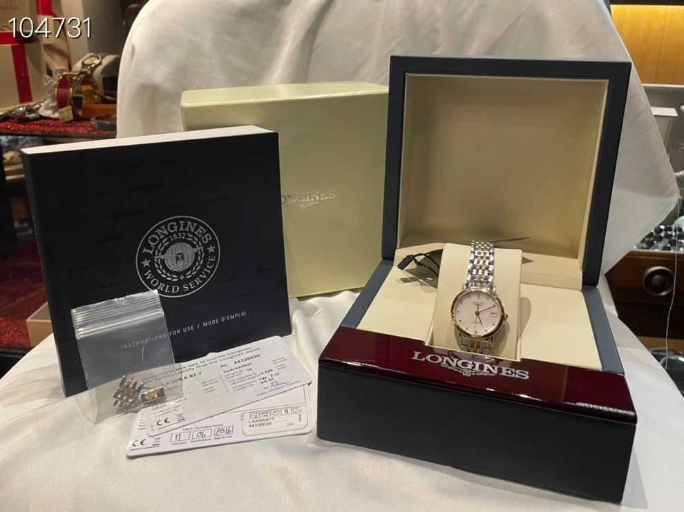 99新 Longines/浪琴 御古屋/57993/博雅机械手表 保卡盒25.5表径