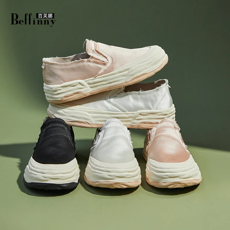 Beffinny/百芙娜 双12狂欢价 1668 马卡龙色休闲鞋2024新款
