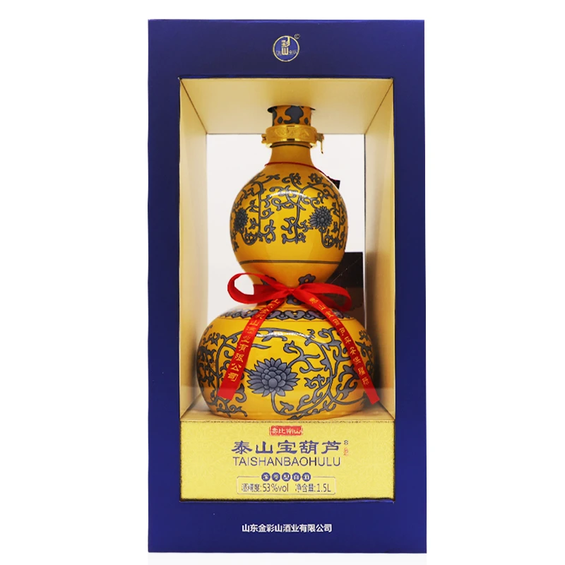 彩山之泰山宝葫芦*1坛【寿比南山】白酒酿造经典浓香型53度1500ml