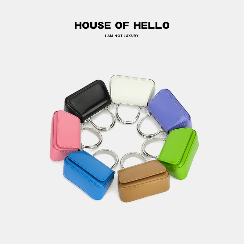 HOUSEOFHELLO春夏新迷你包mini糖果包潮流耳机包小众设计斜跨女包