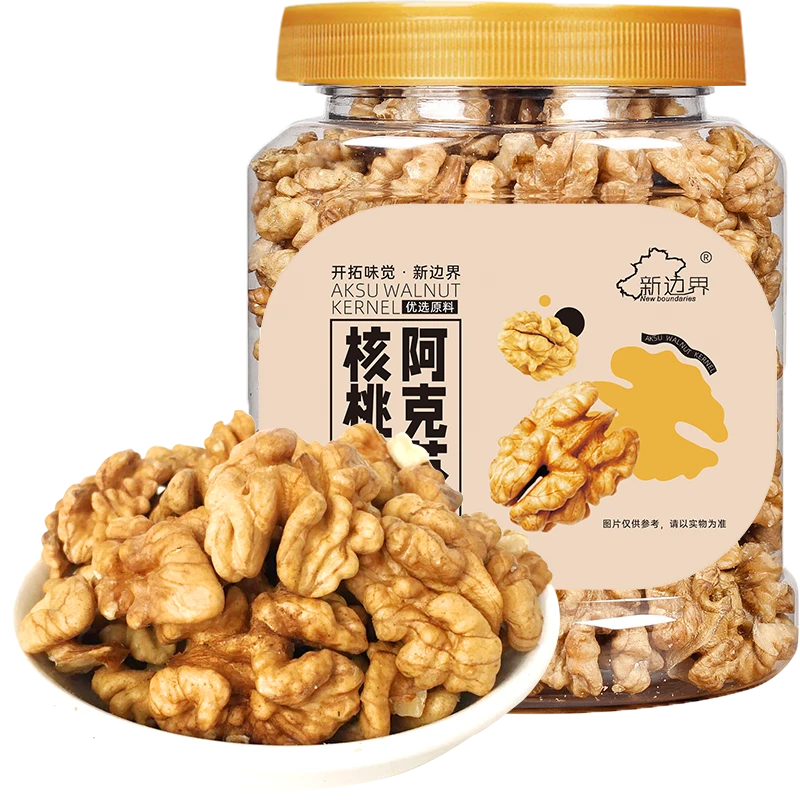 整颗原味核桃仁阿克苏薄皮核桃熟即食坚果300g手工