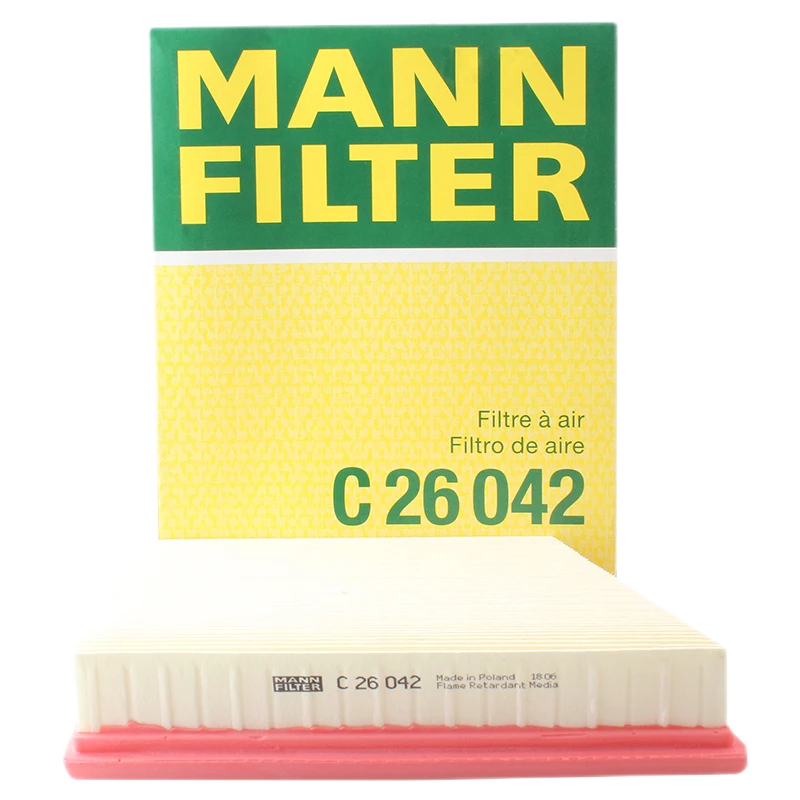 曼牌滤清器C26042 空气滤芯 适用捷豹路虎XEL XFL 进口捷豹F-Pace