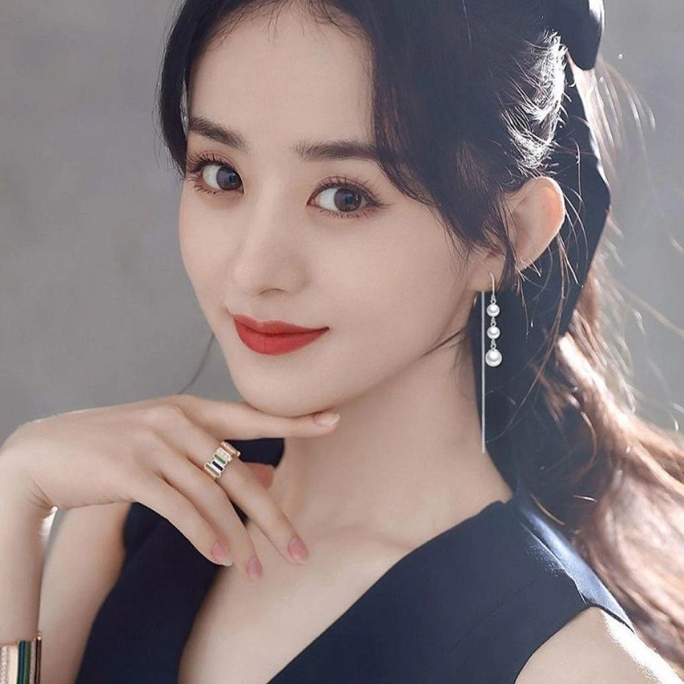 足银仿珍珠耳饰 新款纯银防珍珠s999足银耳环百搭感耳坠节日礼物