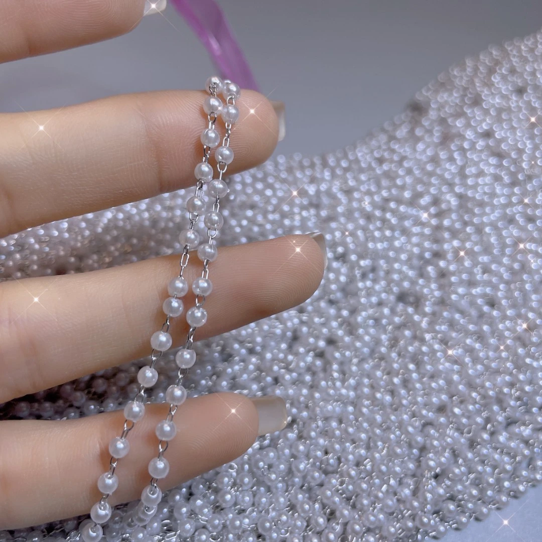 美甲电镀链条饰品配件