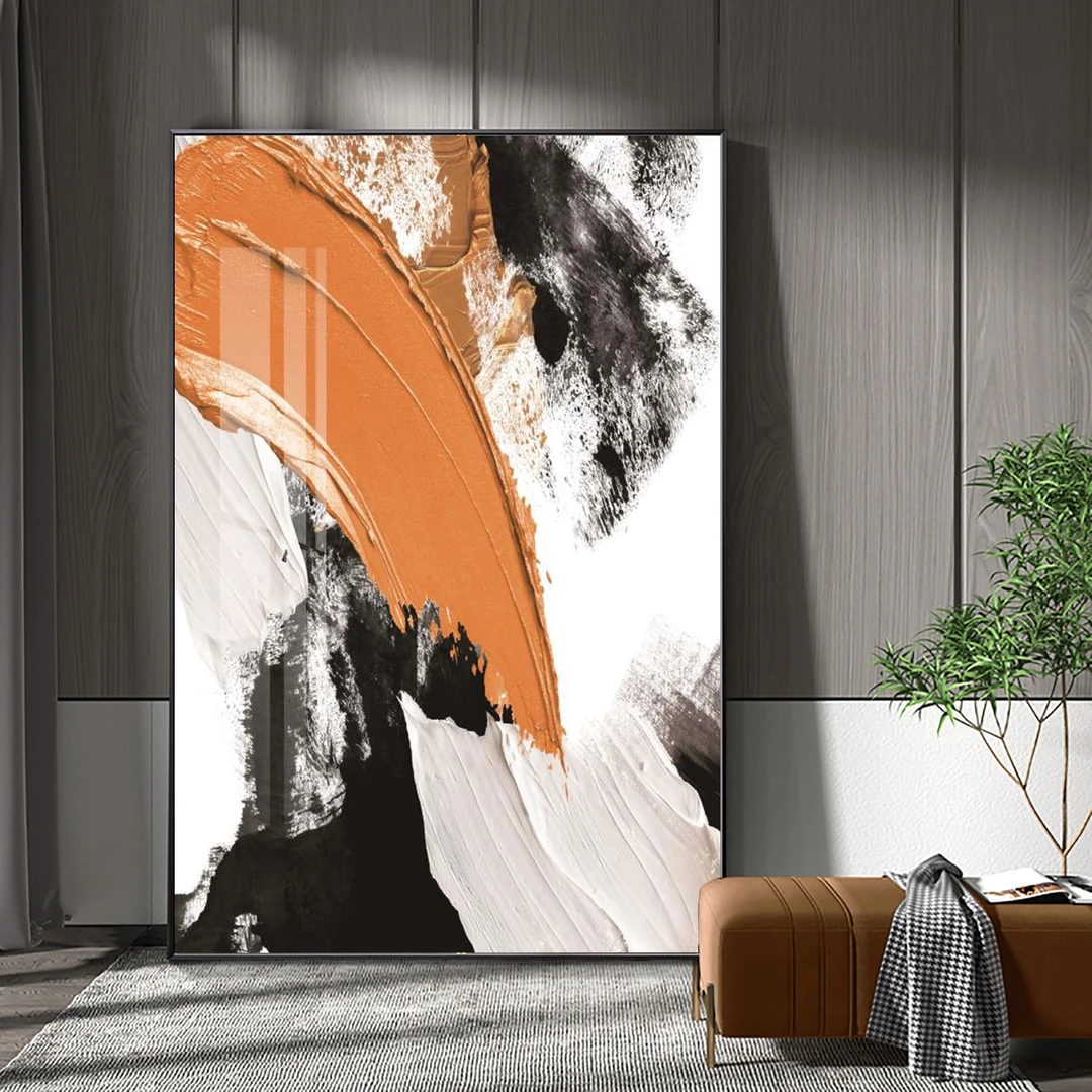 【高质】现代艺术抽象客厅装饰画大幅沙发靠背落地大气玄关挂画