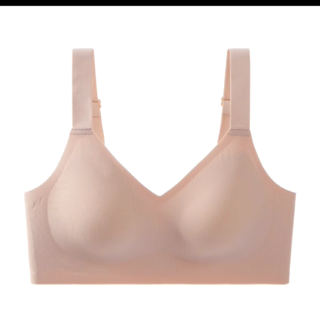 无痕内衣女小胸聚拢舒适透气无钢圈运动文胸薄款调整型