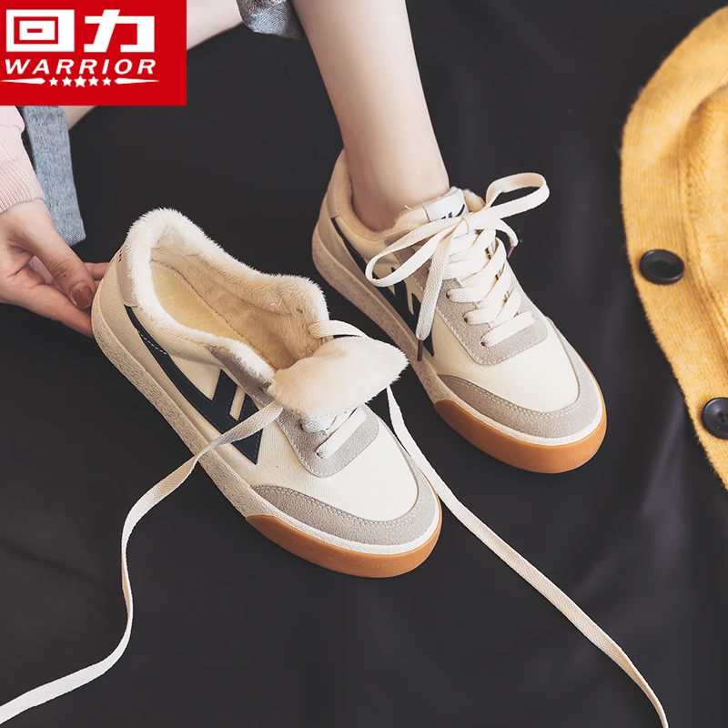 回力秋冬季加绒保暖帆布鞋板鞋80MJPP006