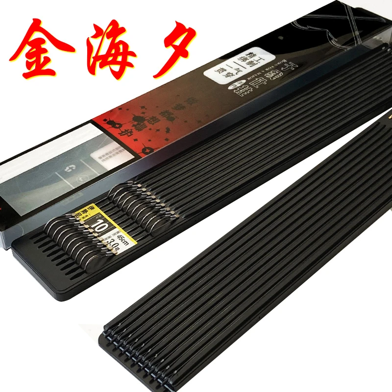 （拍2件发4件）金海夕纯手工精绑鱼钩翘嘴子线双钩垂钓金色精品绑制