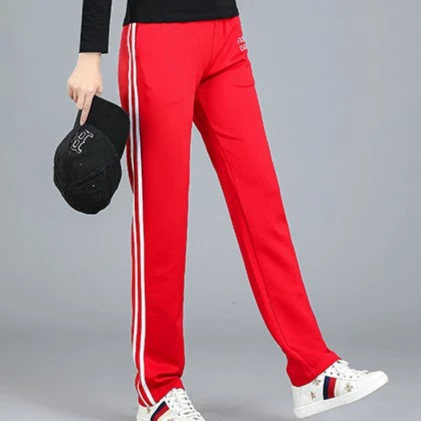 春夏跳广场舞服装新款休闲运动服长裤子直筒宽松曳步舞女裤K3285