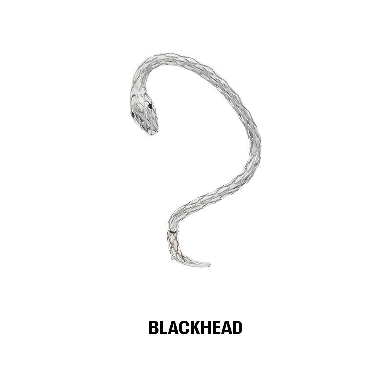 BLACK HEAD/黑头 钛钢耳饰 缠绕蛇形钛钢耳饰【专享】