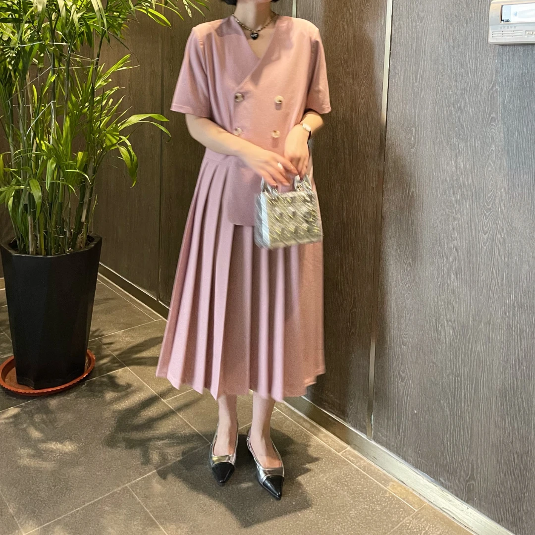 【程发发】新款法式高级感别致西装连衣裙T5033