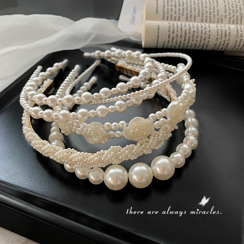 非金属仿珍珠发饰 发箍女气质发卡韩版整理碎发发夹压发发捆头箍